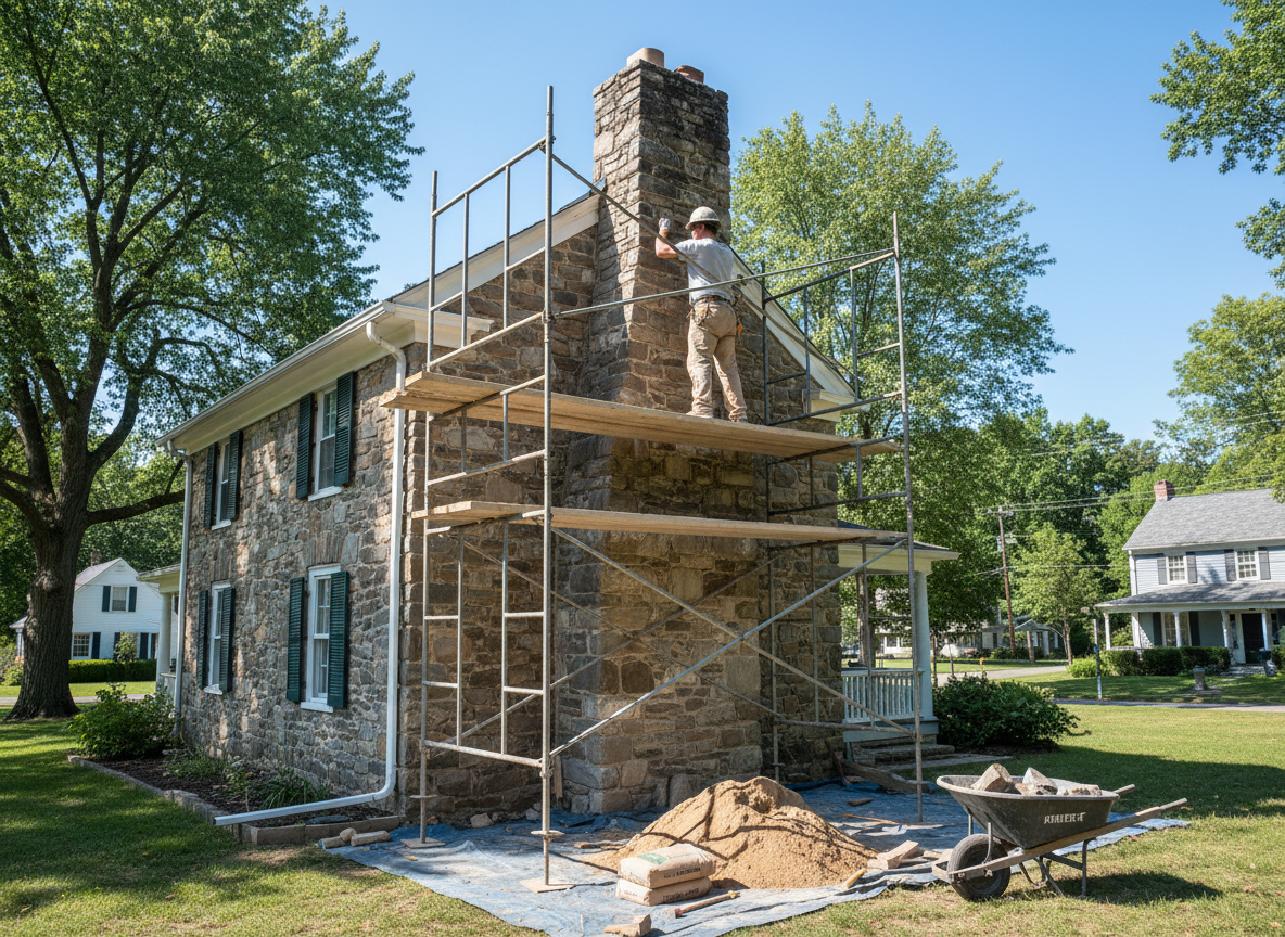 Stone Chimney Repair in Riverton, UT